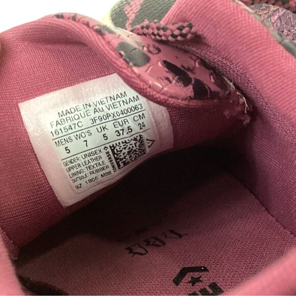 Converse One Star Burgundy Reptile-Women's 7-Purple/Black-Low Skate Shoe 161547C - Picture 10 of 10